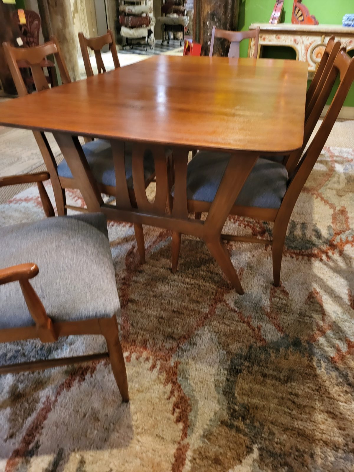 Mid Centry Modern Garrison Table And Chairs